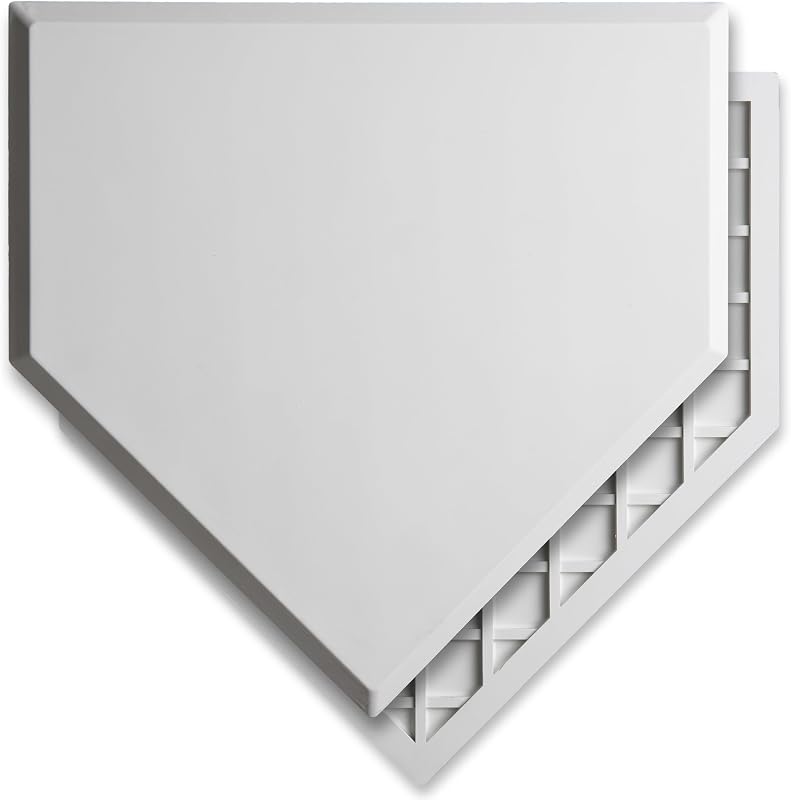 GoSports Baseball & Softball Home Plate - Heavy-Duty Rubber Throw Down Base with Waffle Bottom