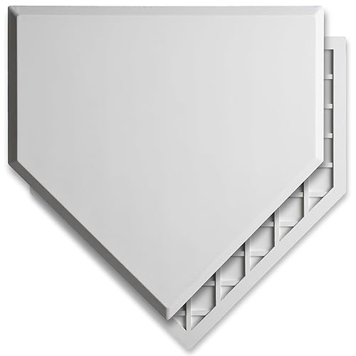 Baseball & Softball Home Plate - Heavy-Duty Rubber Throw Down