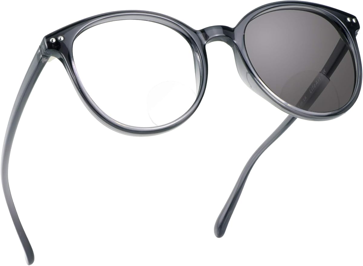LifeArt Bifocal Reading Glasses with Oval Lenses, Blue Light Blocking Glasses for Women/Men