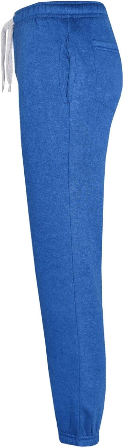 Plain Tracksuit Contrast Fleece Hoodie with Joggers - T.S Contrast Trim Royal & Grey 11-12.