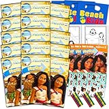Bendon Publishing Set of 15 Kids Play Packs Bundle ~ Fun Party Favors Coloring Book Crayons, Stickers, Door Hanger, Loot Bags (Moana)