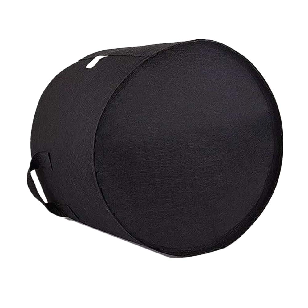 Lot De 5 Sacs De Plantation 50L - Tissu Non Tissé, Avec Anses, Noir/gris