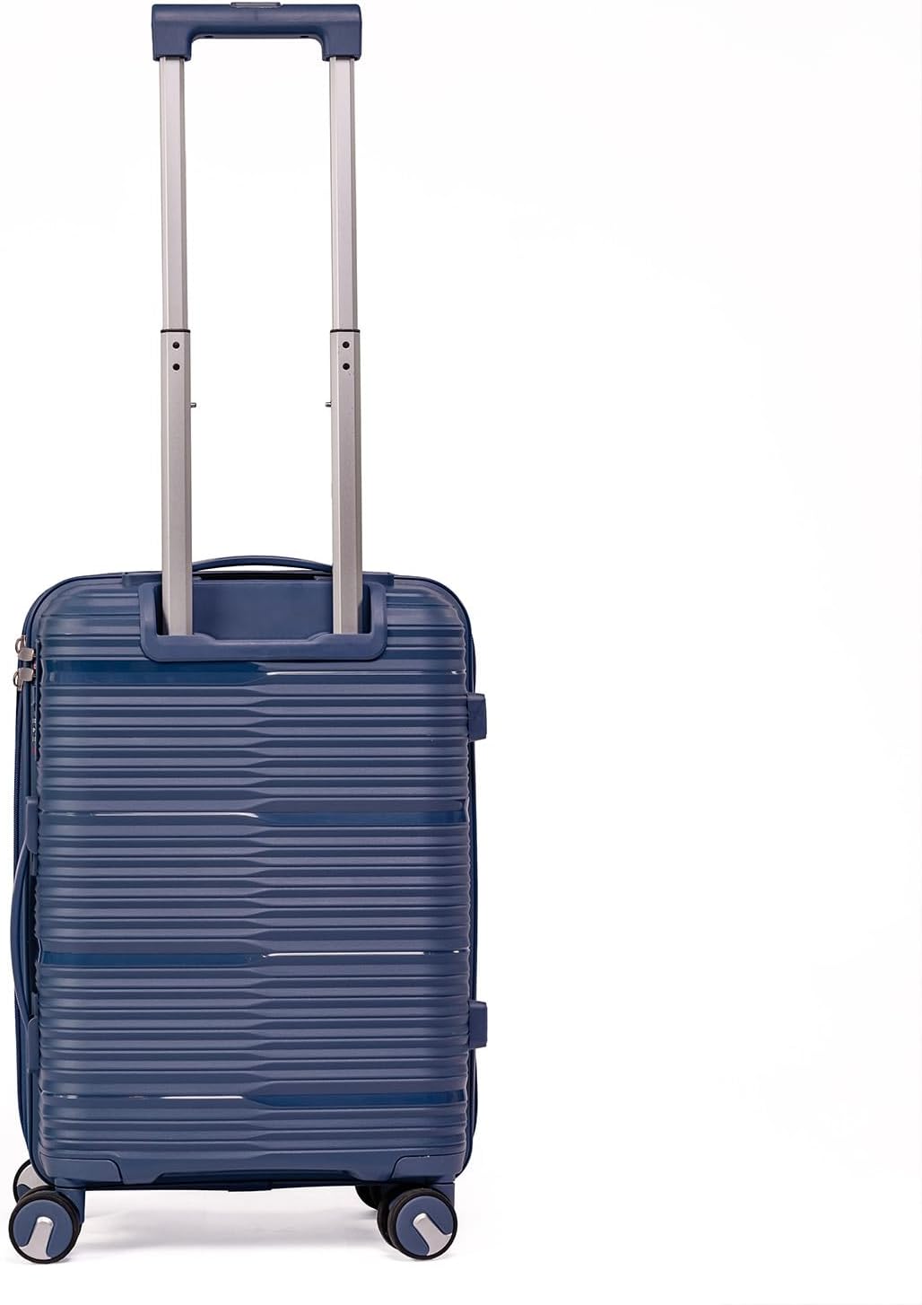 Mala De Bordo 10Kg Polipropileno Medidas 55x35x25 Padrão Anac Mala De Viagem Pequena De Mão 4 Rodas Duplas 360° Cadeado Segredo Zíper Antifurto Rígida Leve (AZUL, PEQUENA)