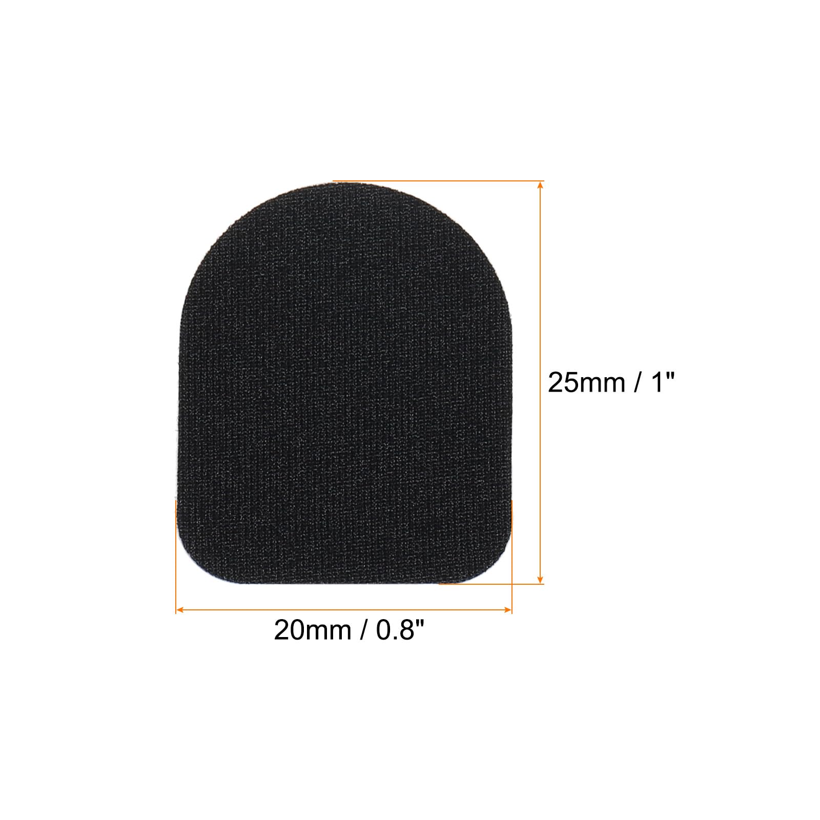 QUARKZMAN Rękawiczki z naklejkami na ekran dotykowy, 1" x 4/5", ultra wysoka czułość, elastyczne włókna węglowe, ultracienkie naklejki na rękawiczki, 8 sztuk (10 w 1)