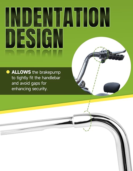 Green-L 1 1/4 Ape Hanger 14 Rise Handlebars Fit for Harley Sportster XL883 XL1200 Softail FLST FXST Custom Motorcycle 1.25 Handle Bar