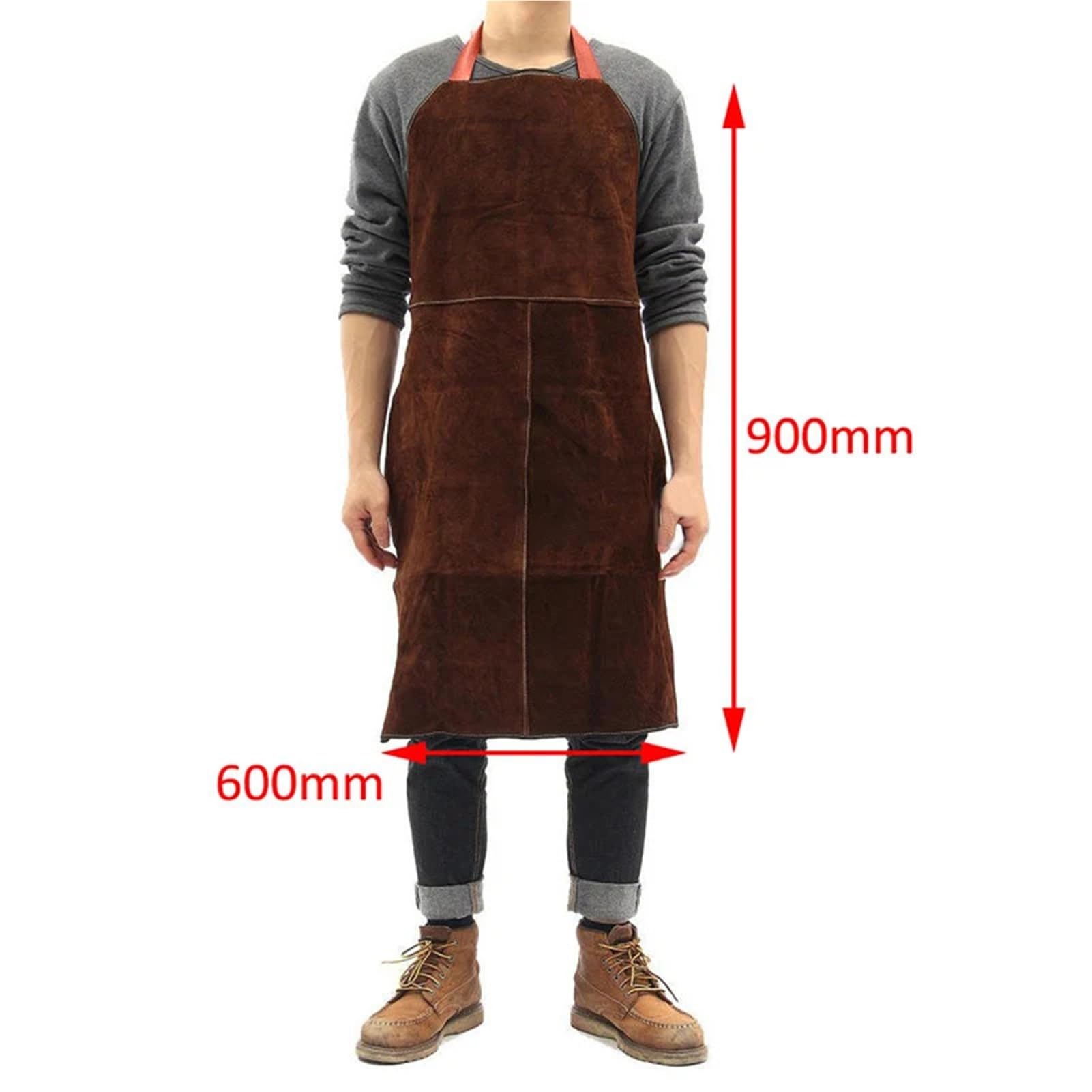 Delantal de soldadura de cuero