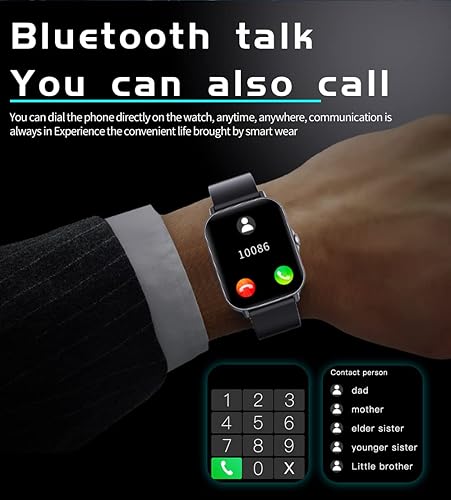 Miniatura 6 de Relojes inteligentes para hombres y mujeres, pantalla táctil completa HD, reloj inteligente con modo de pantalla dividida, impermeable, rastreador