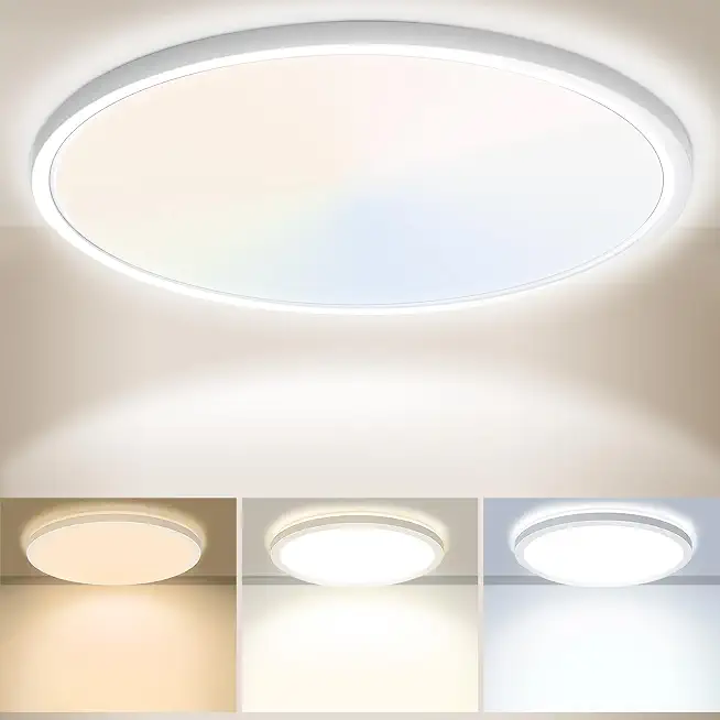 Yexati 30CM Bathroom Light 24W 3200LM 6000K/4000K/3000K IP54 Waterproof Ultra Thin…