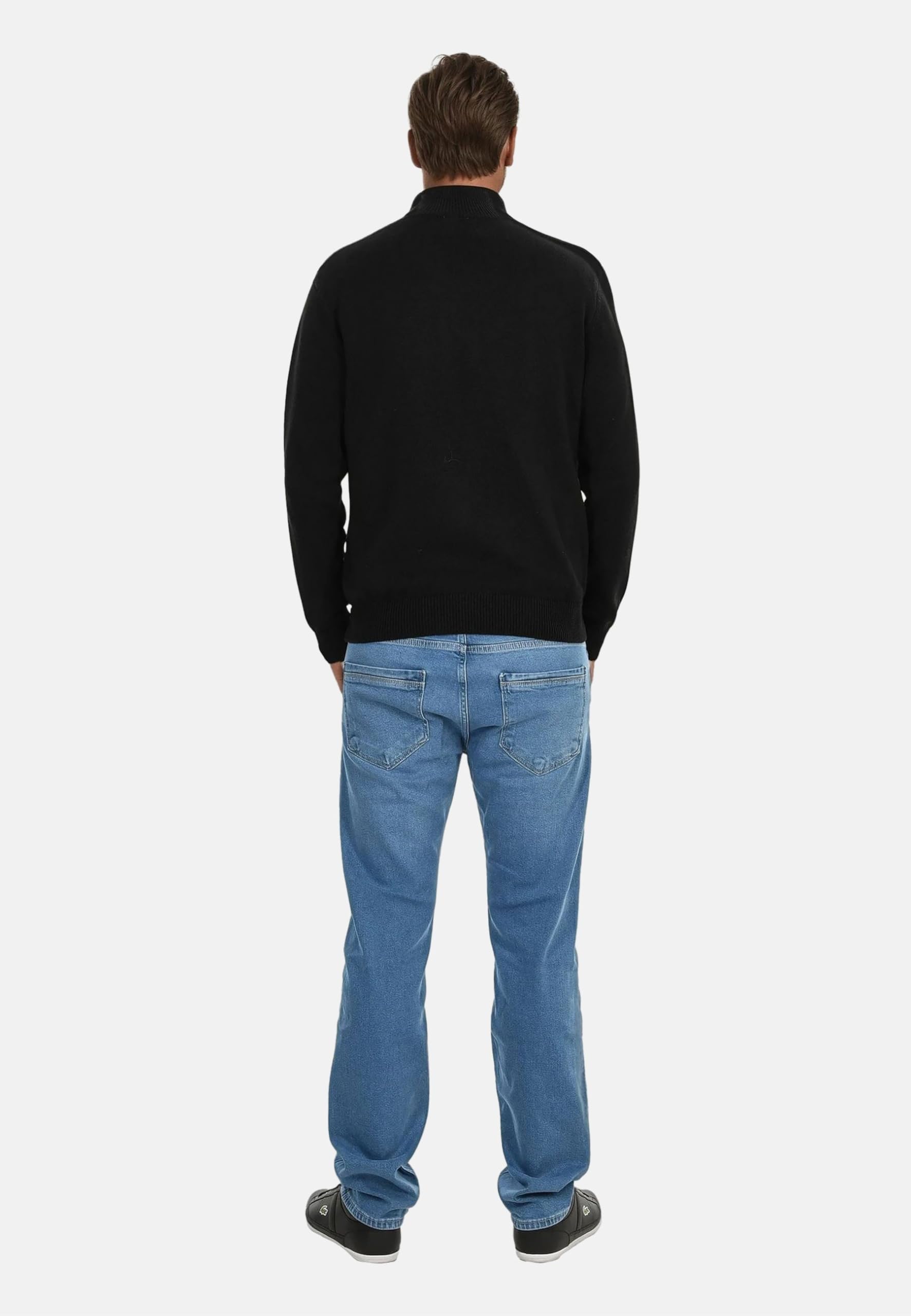 U.S. POLO ASSN. Herren Pullover (S-3XL) Troyer Shirt mit Reißverschluss und Stehkragen P011