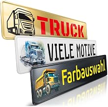 1 Truck Name Plate | Truck Number Plate | Desired Text & Motif | Truck Sign