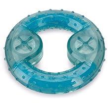 Beeztees Puppy Cooling Teething Ring Lou Dog Toy, Blue, 10 x 10 x 2.3 cm