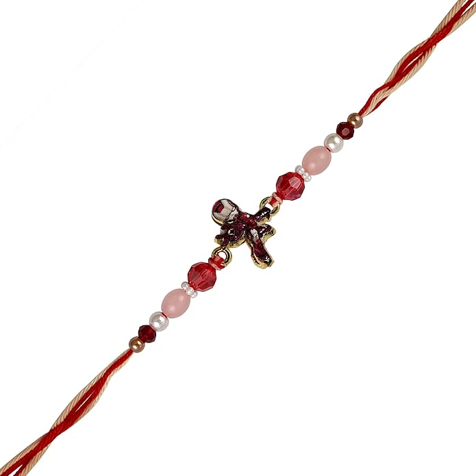 Avyaan Spiderman Rakhi for Brother | Premium Handmade Rakhi with Spiderman Charm & Decorative Beads | Soft Skin-Friendly Thread | Comfortable, Lightweight & Durable | Perfect for Raksha Bandhan