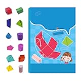 Interactive Geometry Workbook - Pull-String Learning Kit, Educational Models with Hands-On Activities, Space Training with Visual Aids, Teaching Game Set, STEM Workbook for Kids Boys Girls Students