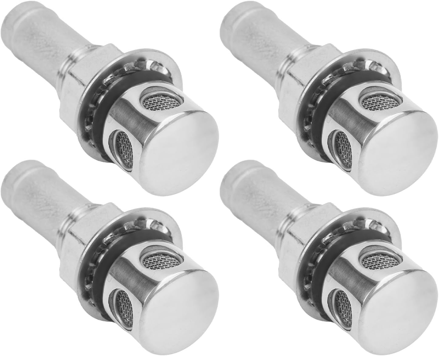 316 Stainless Steel Marine Grade Fuel Gas Tank Vent, Boat Gas Fuel Vent, Kuuleyn 4PCS Marine Fuel Gas Tank Vent Stainless Steel 316 Straight Boat Fuel Vent for 5/8inch Hose