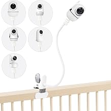Baby Monitor Mount Holder for HelloBaby HB6550/HB65/HB6550pro/HB66/HB248/HB40/HB6339/HB6351, Momcozy BM01/BM03/BM04, Blemil BL9064-2/BL9052, ANMEATE SM935E/SM650,nooie IPC100, 16" Clip Mount