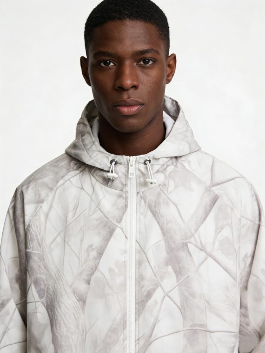 Men's Heavyweight Fleece Hoodie, Loose Fit Letter Print Sweatshirt, Hip Hop Streetwear with Pockets