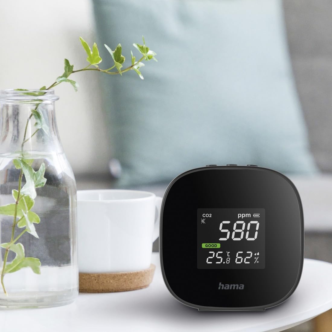 Misuratore Qualità Aria Hama - Rilevatore CO2, Temperatura, Umidità, Display Semaforico - Foto 4