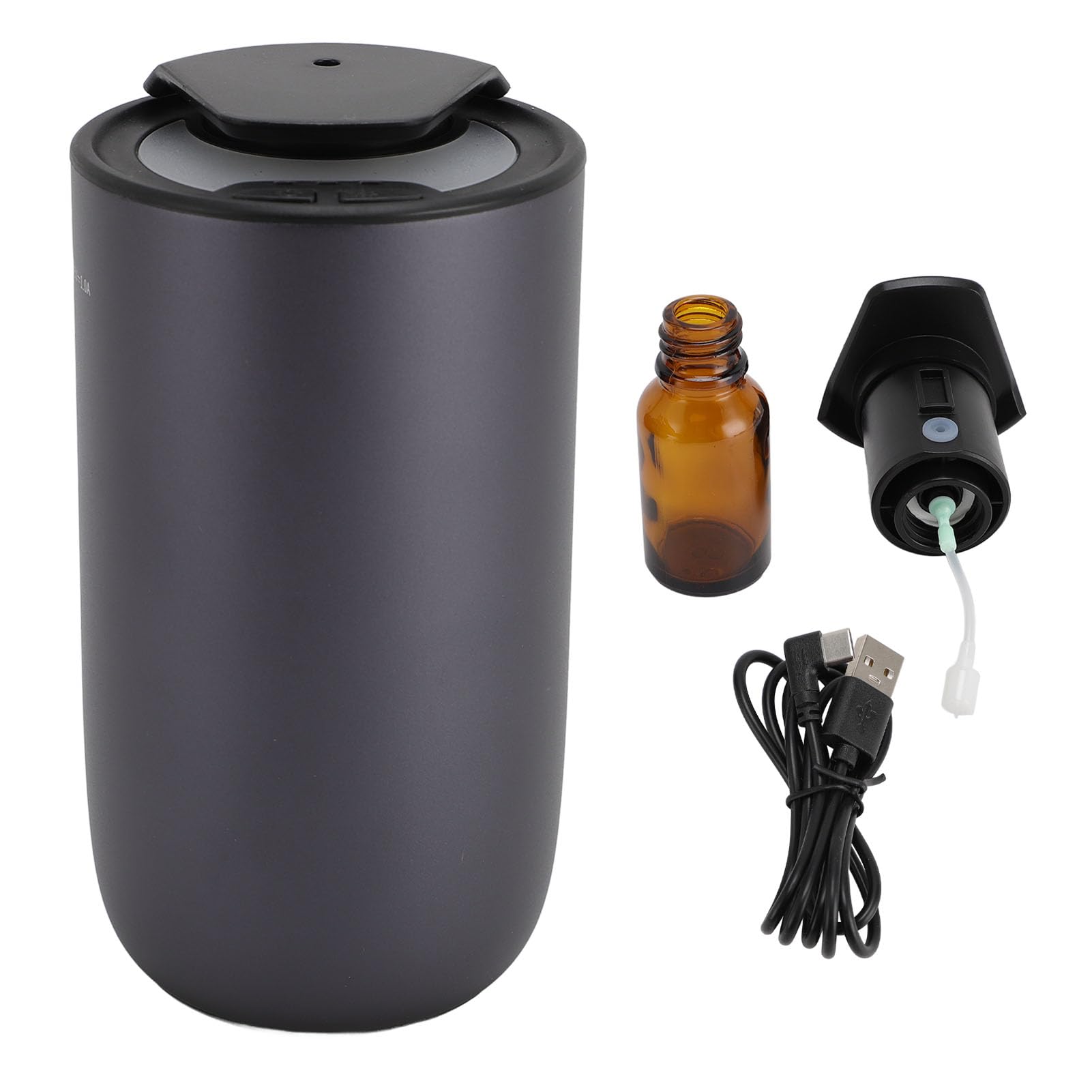 Difusor de aromaterapia para Coche sin Agua, difusor de aceites Esenciales Recargable para el hogar y el Coche, difusor de Gas frío portátil con Pantalla LED para Crear un Ambiente