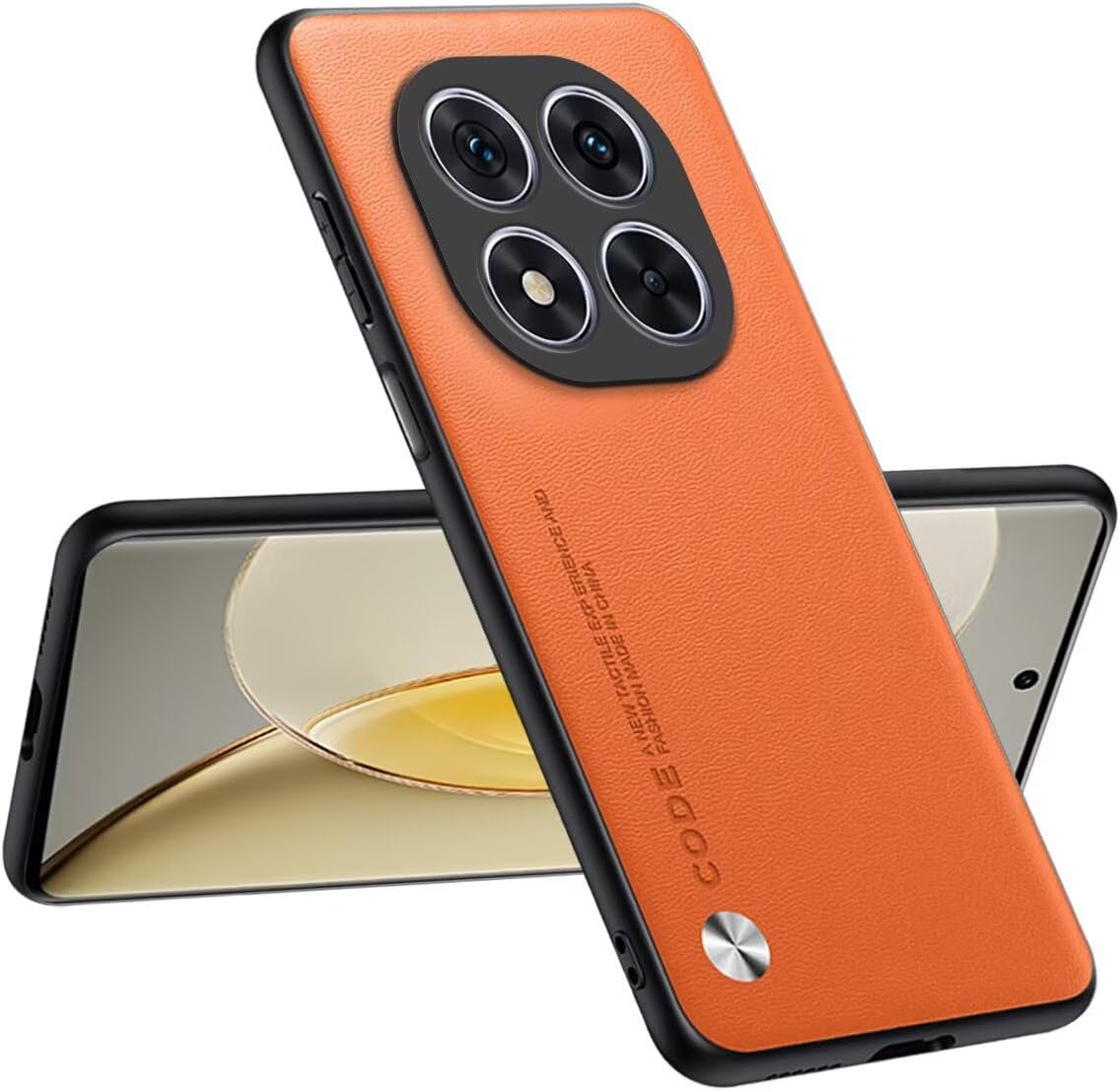 Topme Mobile Phone Case Compatible with Redmi Note 14 Pro 4G LTE Version 6.67 Inches - Safe and Stylish Protection - Orange