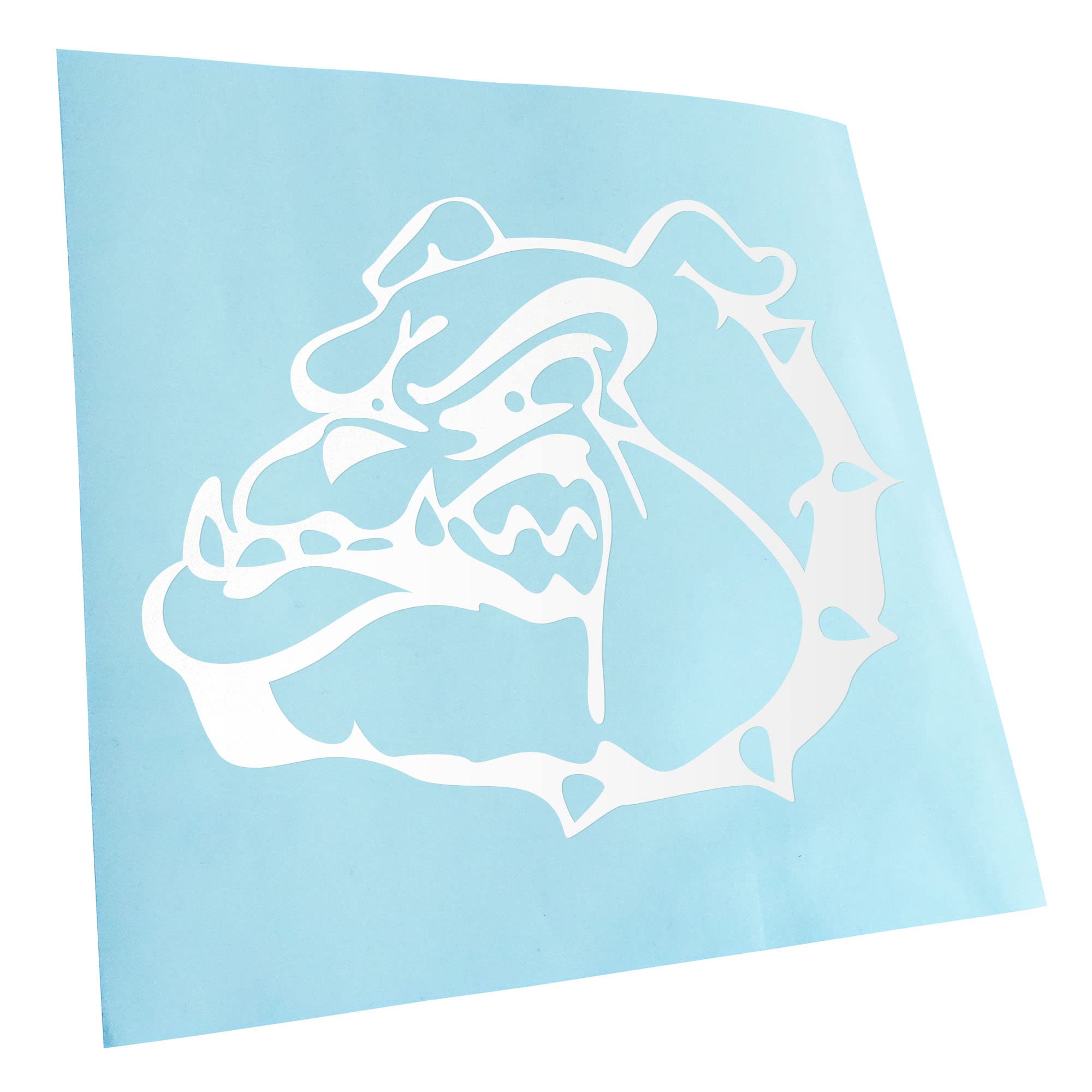 KIWISTAR Bulldog Symbol Fighting Dog in 15 Colours Neon + Chrome Sticker