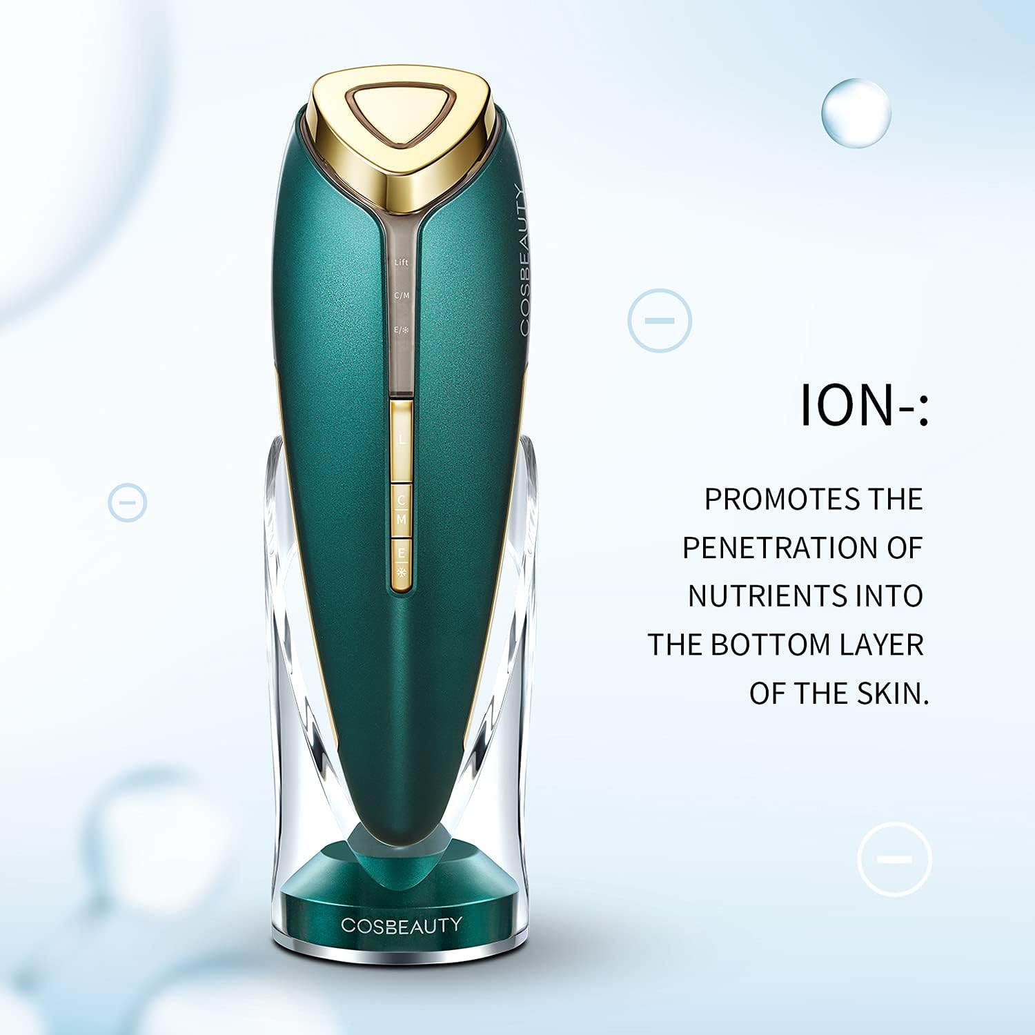 COSBEAUTY 6 in 1 Facial Massager Skin Refreshing Device with Cold&Hot Compress, Import, Export, Vibration, EMS Beauty Waterproof Skin Care Face Machine : Beauty & Personal Care