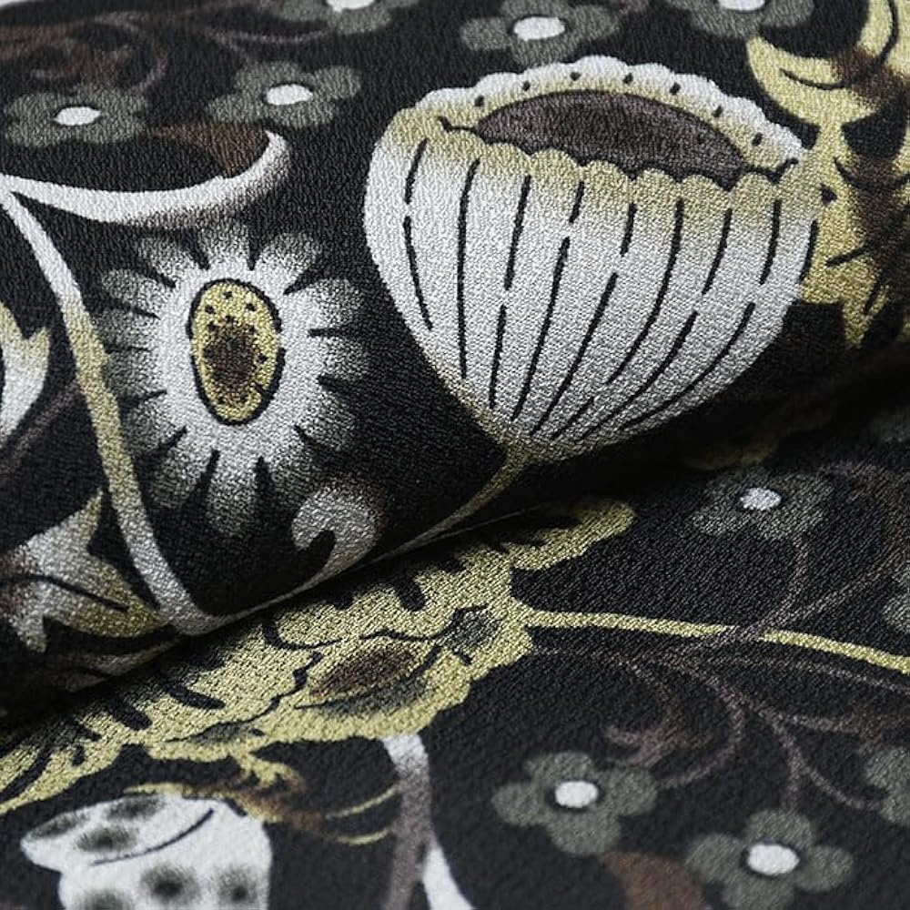 洗える着物】単衣仕立て 小紋 JAPAN_MODE 扇面/パープル 身丈165 裄丈