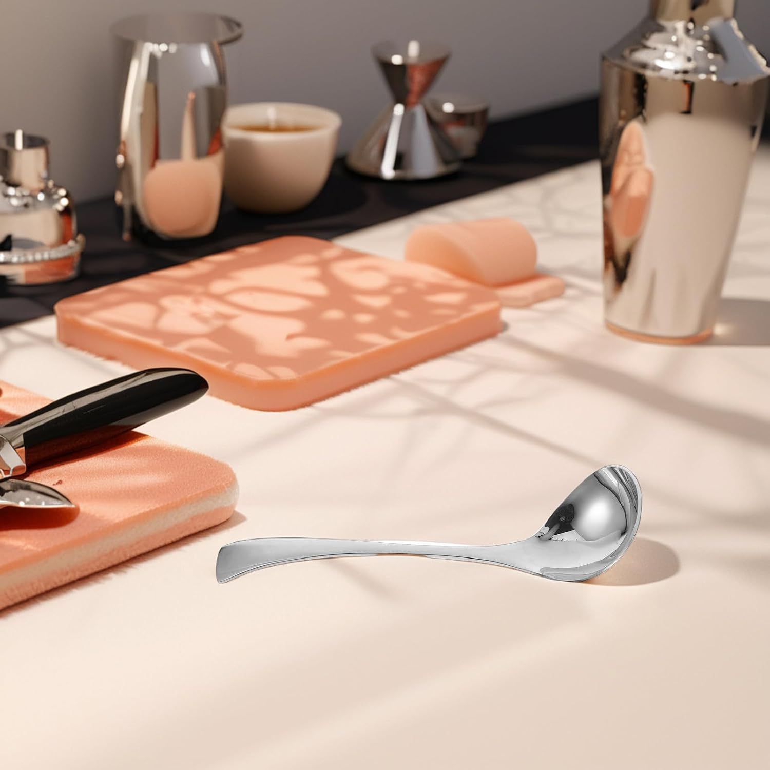 2pcs Mini Gravy Ladle Spoon Stainless Steel Dishwasher Safe