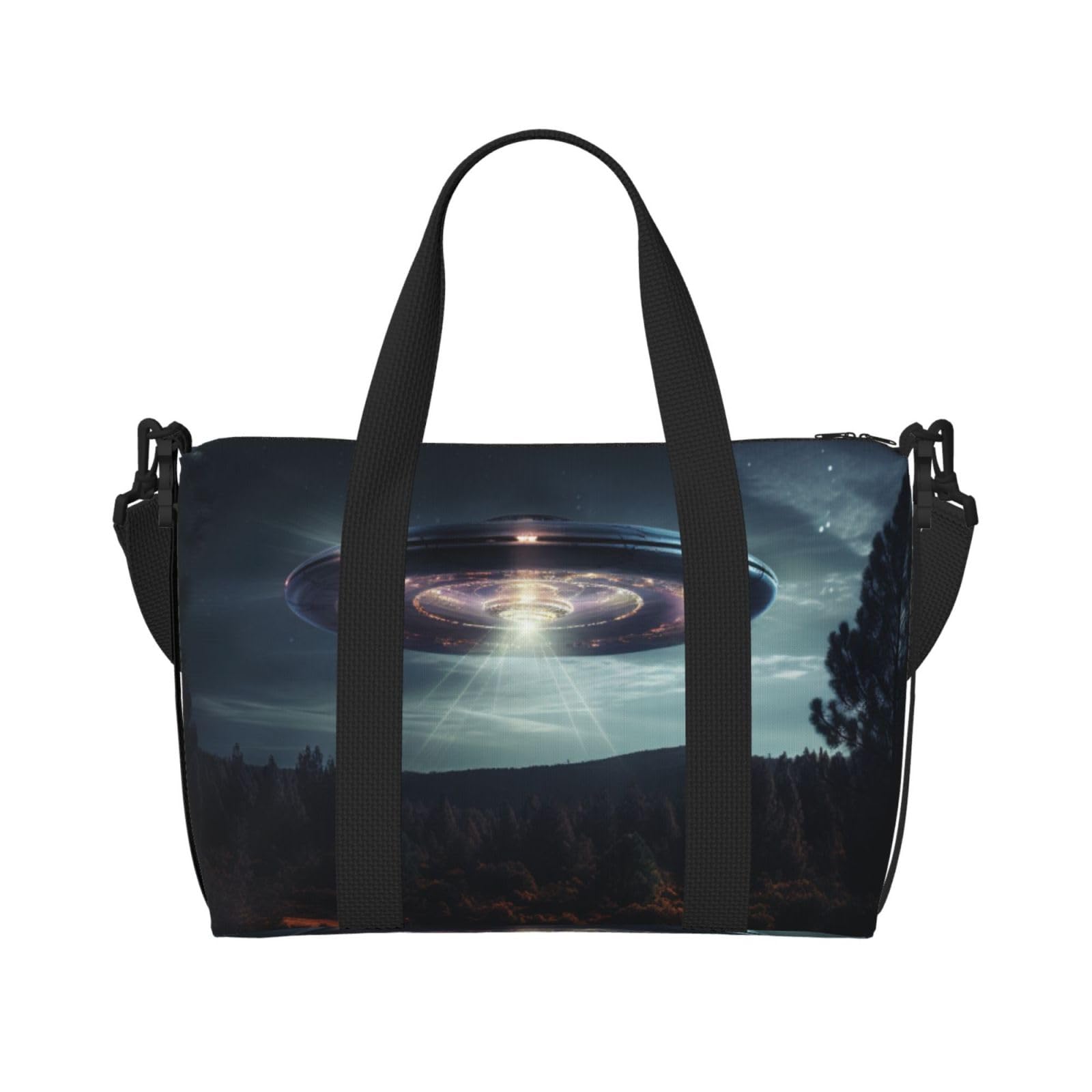 Sac de voyage Ufo at Night imprimé mixte et léger pour weekend - 8