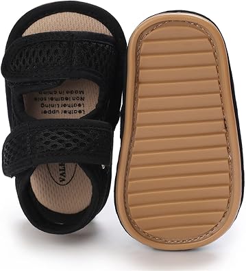 RVROVIC Baby Boys Girls Sandals Premium Infant Summer Outdoor Shoes PU Lightweight Soft Anti-Slip Sole Toddler Prewalker