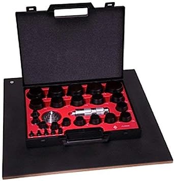 Allpax AX1302 Hollow Punch Kit, 27-piece, Knurled Grip Type, Steel