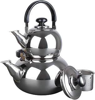 Aramco Double Tea Kettle, 0.8/3L, Stainless Steel
