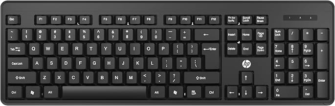 (Refurbished) HP K160 Wireless Keyboard/Quick Comfy Accurate/12 Fn Shortcut Keys/Plug And Play Usb, Black