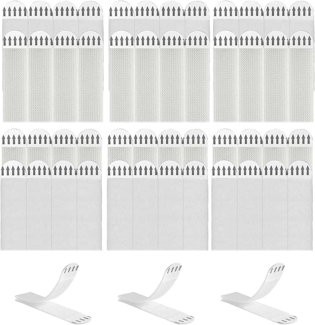 Seamaka 36 Pairs (72 Strips) Heavy Duty Medium Picture Hanging Strips