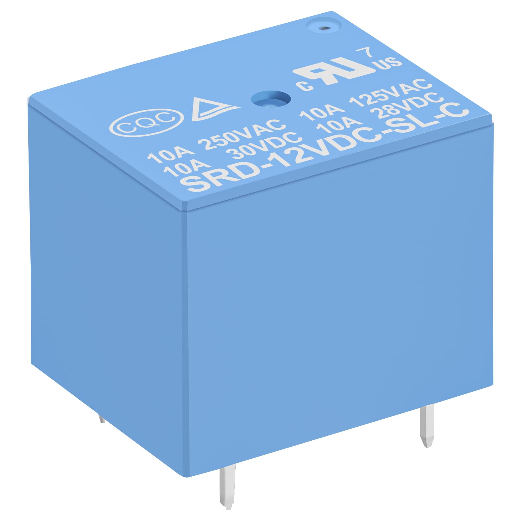 Heschen relè per circuito stampato, SRD-12VDC-SL-C, 12VDC, SPDT, 10A 250VAC, per terminali a 5 pin, confezione da 2