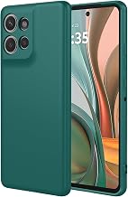 Case for Motorola Moto G75, Ultra Thin Soft TPU Liquid Silicone Case, Shockproof Anti-Drop Case, Dark Green