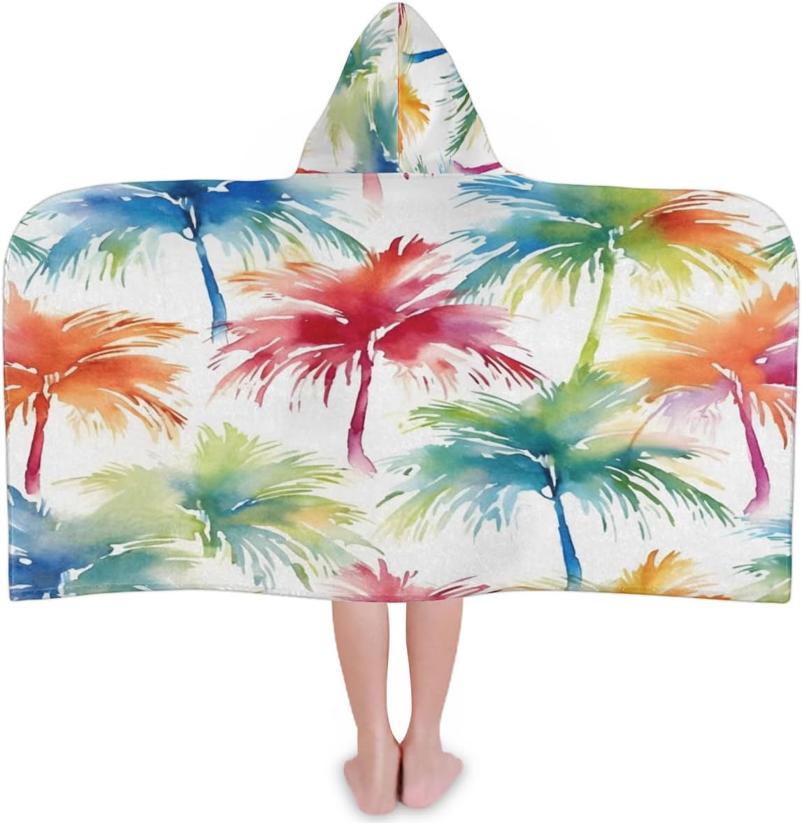 Pardick Kids Bath Towel Connuct Tree Beach Towel with Hood Pool Cover Up for Girls Boys Soft Absorbent Hooded Bath Towel Toddler Towels for Beach, Pool