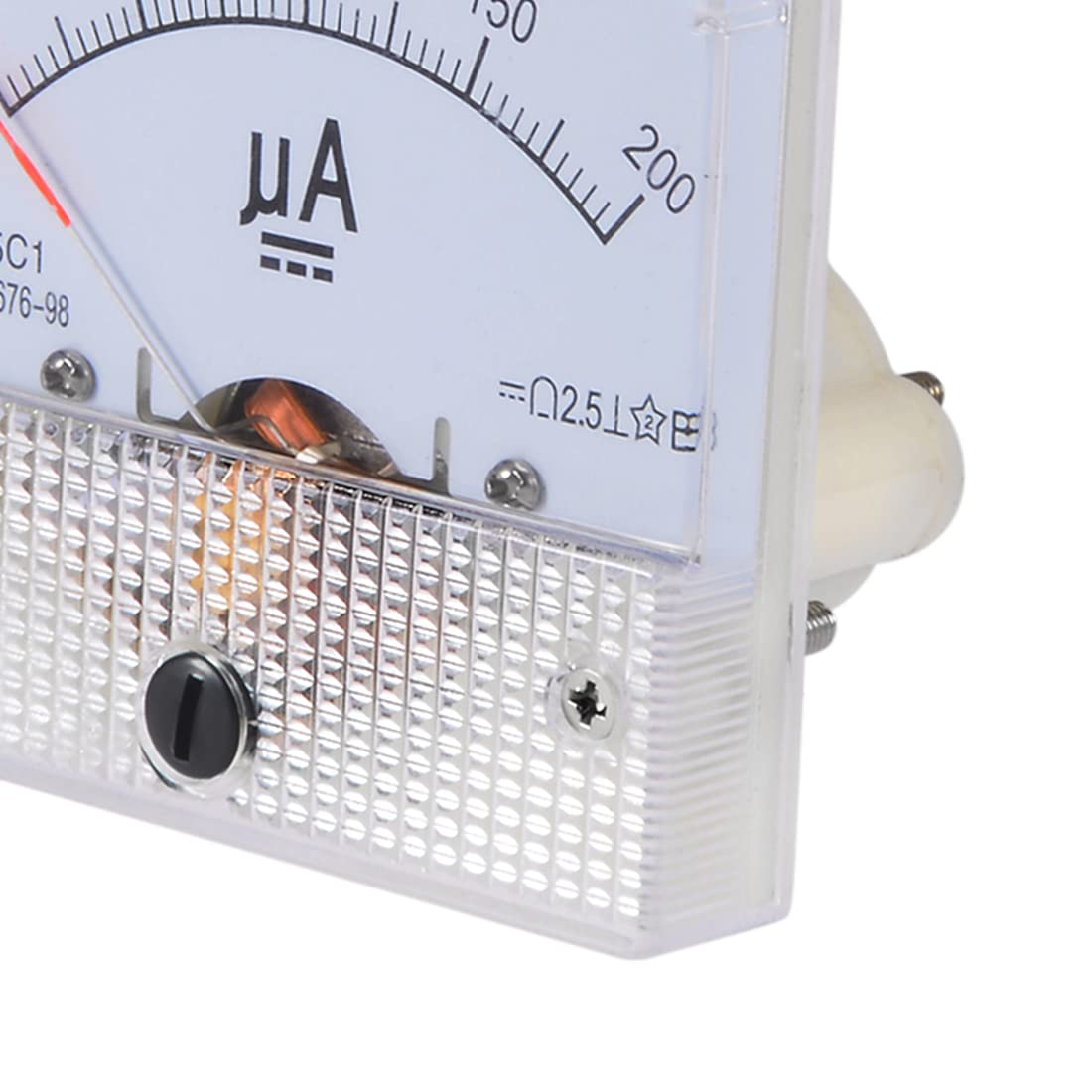 85C1 DC Pannello 0-10A amperometro analogico rettangolo Gauge