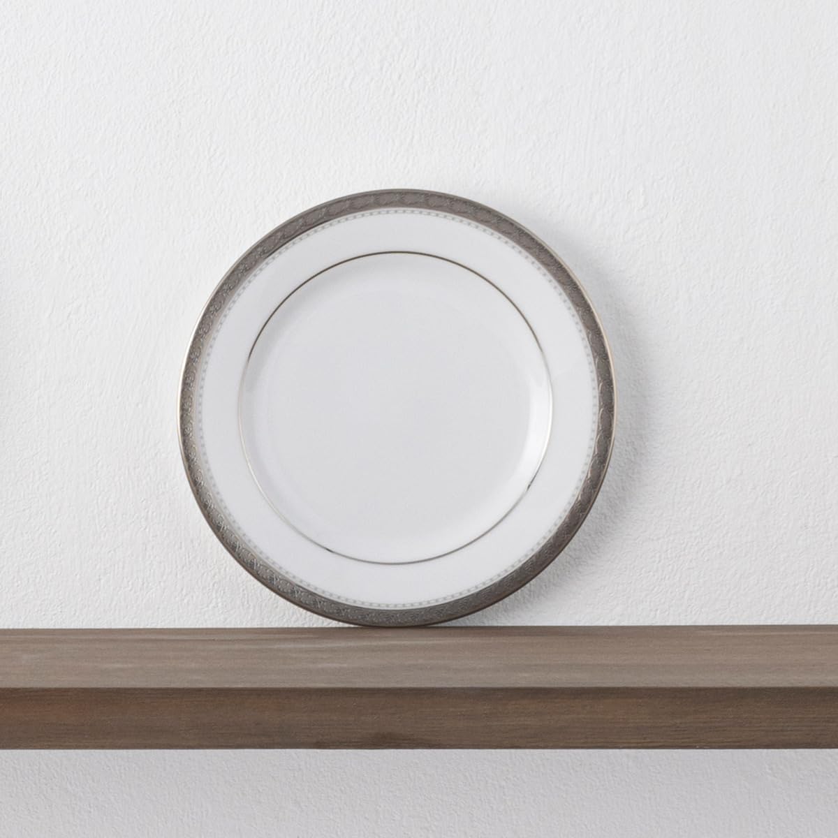 Noritake Charlotta Platinum Set of 4 Bread & Butter/Appetizer Plates, 6-1/4"
