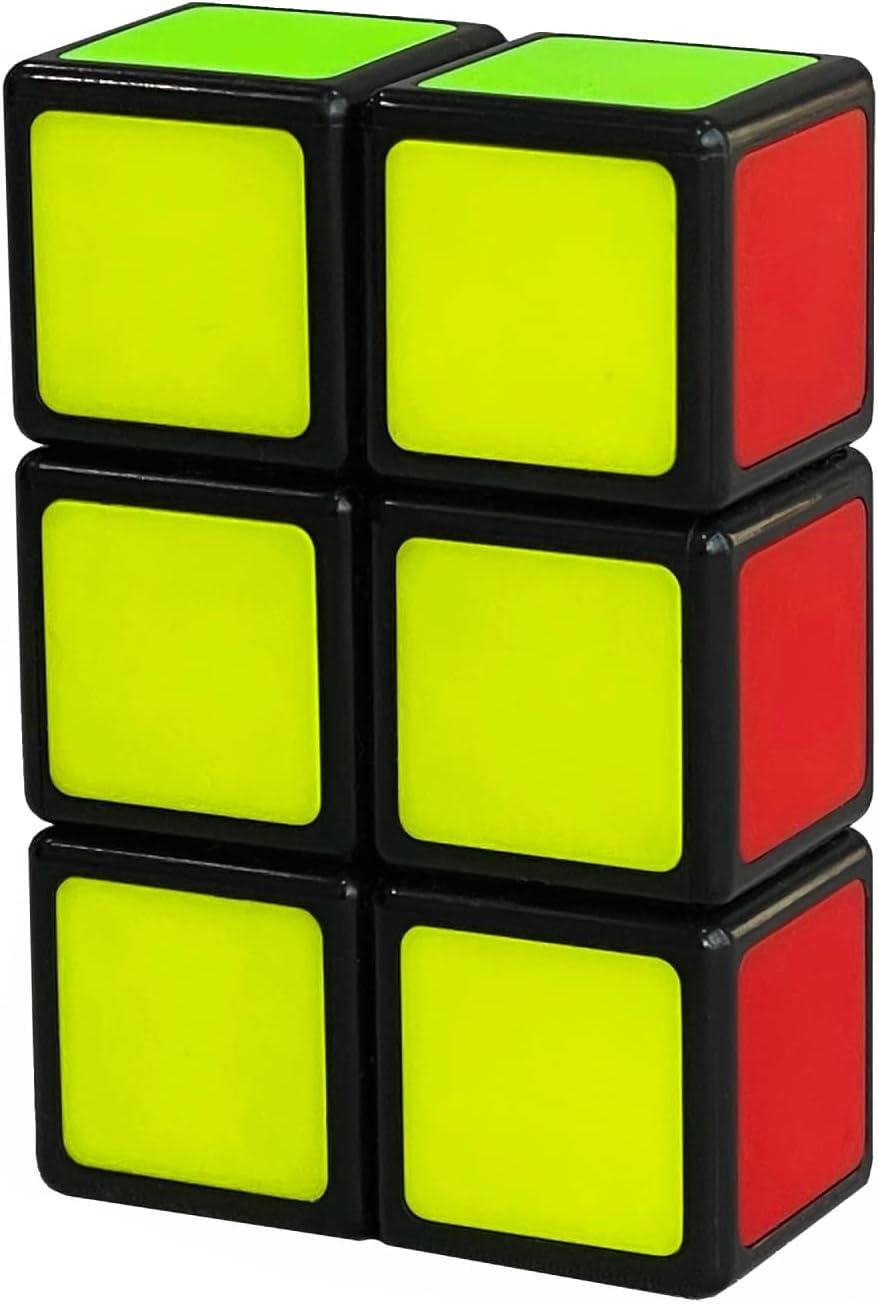 HAWKISTER All Ages QIYI 1X2X3 Speed Cube Magic Speed Cube Black Base With Embes Patches