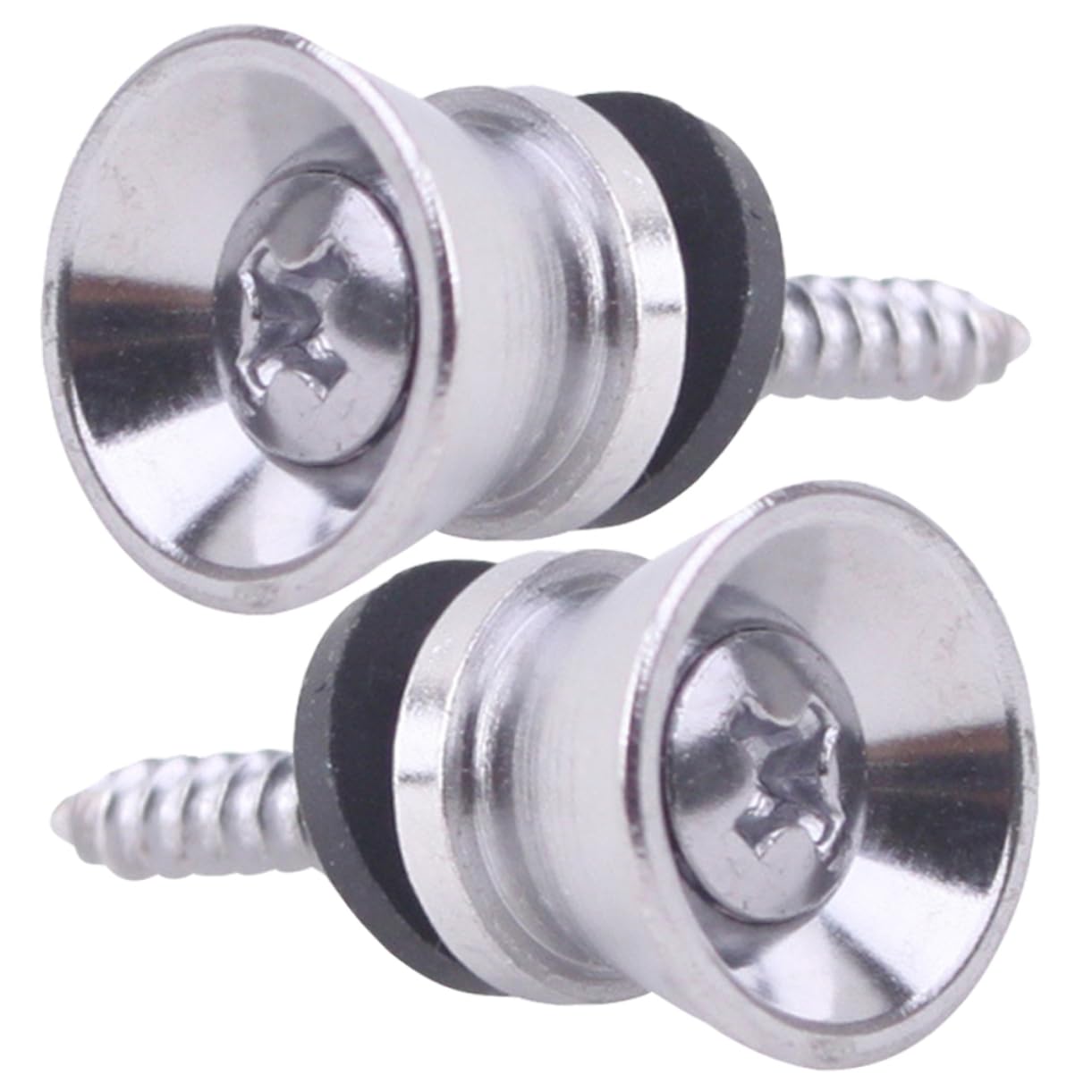 JEWEDECO Bass Guitar Strap Buttons Guitar Strap Locks Metal Nails for Easy Installation and Anti-off