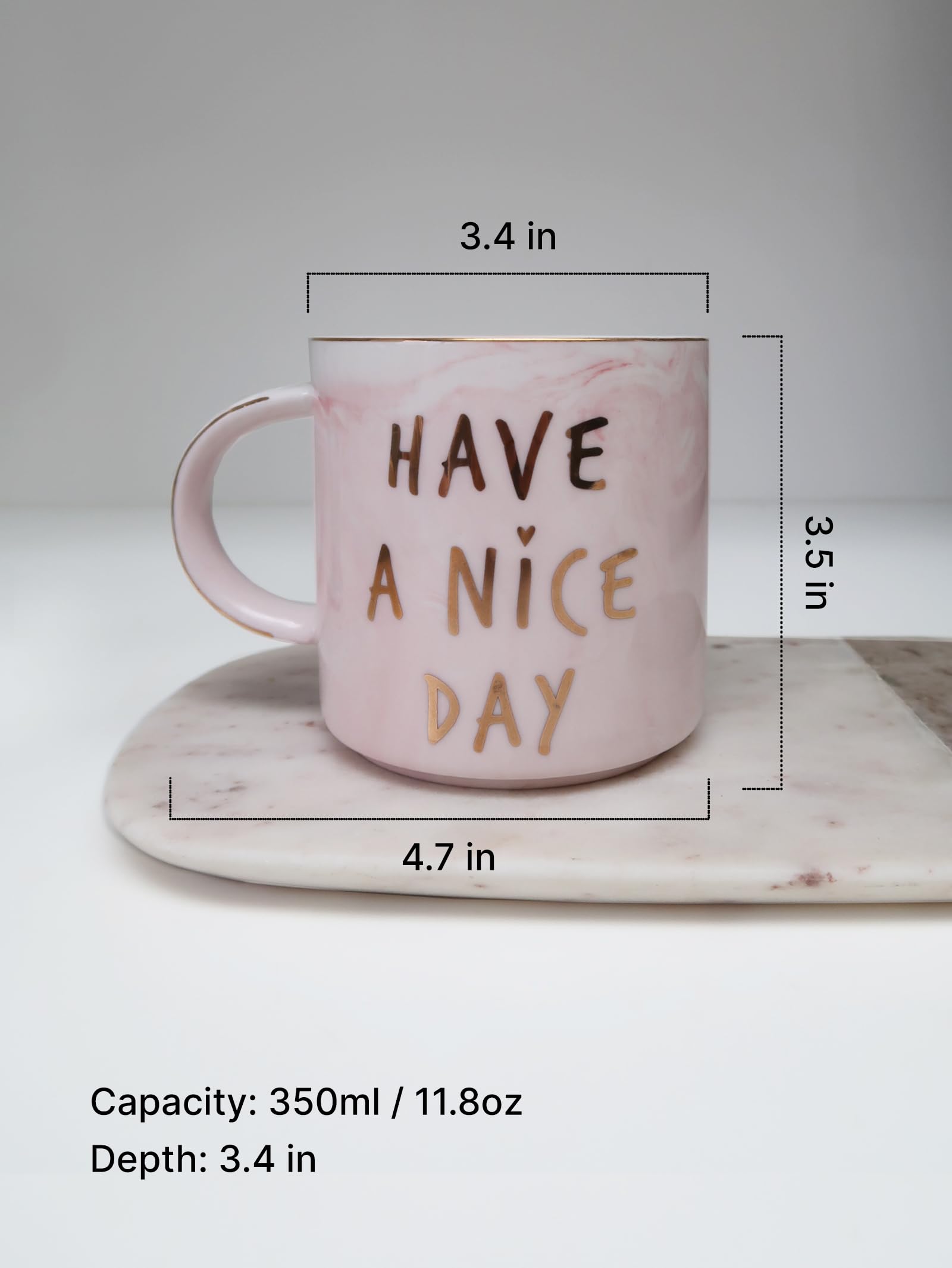 Amazon.com: Funny Coffee Mug with Middle Finger, Funny Gifts for Women -  Cool Stuff Novelty Gift for Coworkers Under 30 - Pink Marble Mug Sassy  Birthday Gifts for Mom - Have a