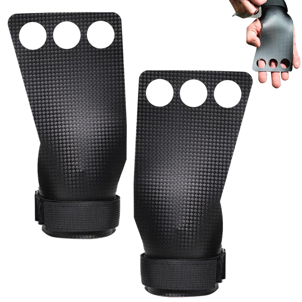 Proberos® Workout Palm Guards Fitness Gloves Fingerless Palm Pad Anti-slip Hand Grips 3-Hole Palm Guards for Weightlifting, Dumbell Training, Prevent Blisters, Calluses (B0D9JSB3TC) Amazon Price History, Amazon Price Tracker