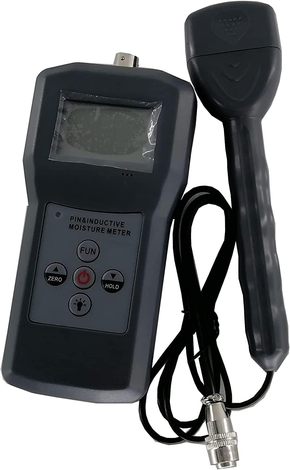 2 in 1 Multifunctional Moisture Meter Wood Paper Bamboo Moisture Content Tester with Pin and Inductive Type LCD Display