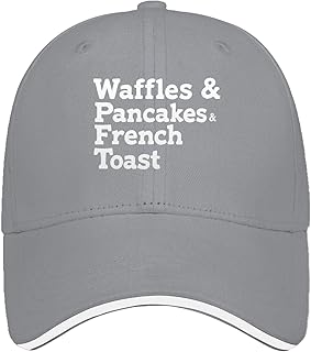 Waffles & Pancakes & French Toast Hat Women Baseball Hat Funny Gifts for Men