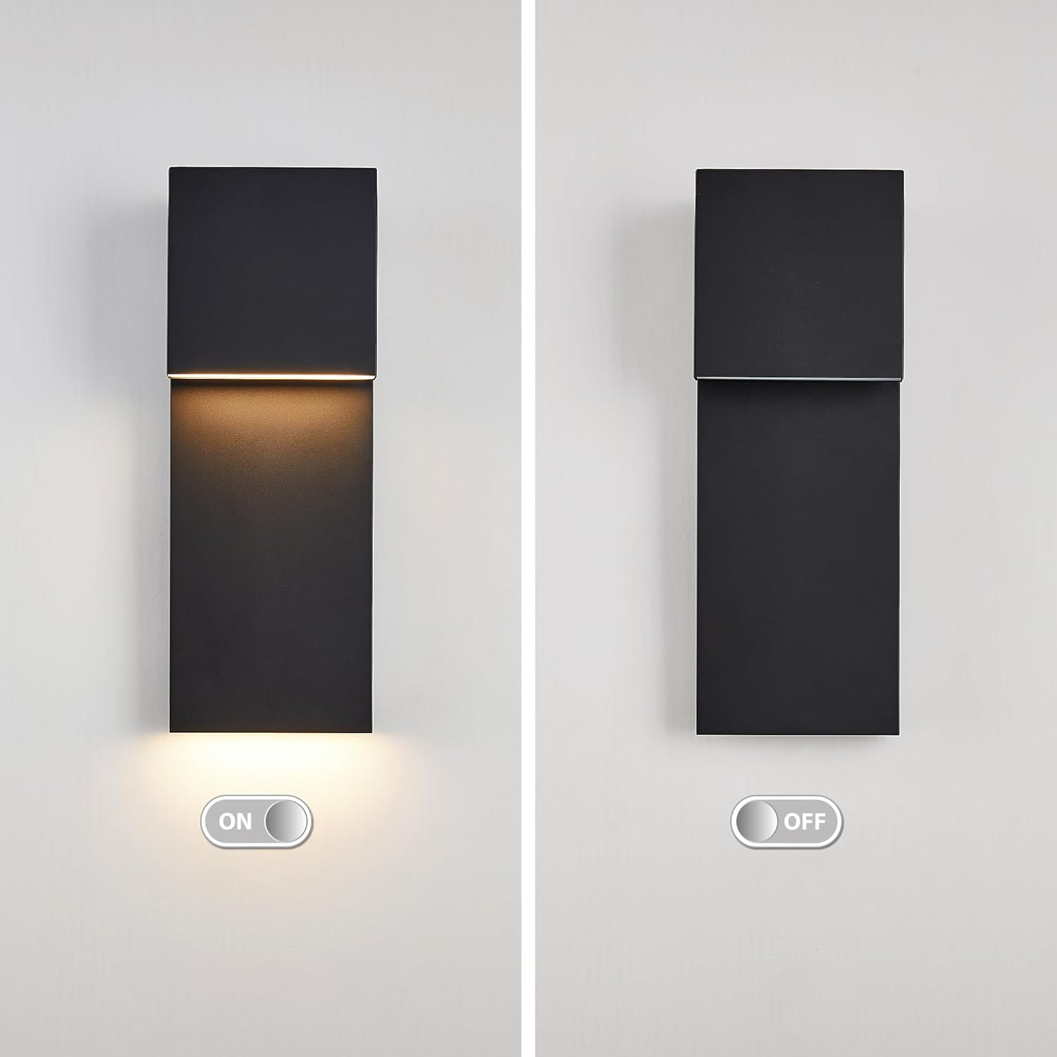 Modern LED Outdoor Wall Sconce 17W Integrated LED Outdoor Wall Mount,Anti Rust Textured Black Suit for Wet Locations and All Rooms,Easily Installed in Any Direction.Bulb Included. 8 61mgHmX95zL. AC SL1500