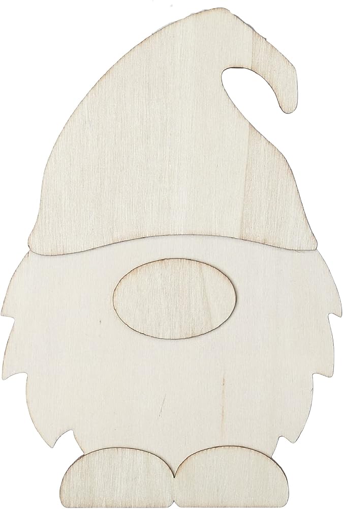 Gnomes To Paint On Wood Foilswirl Pcs Spring Gnome Ceramics To Paint Ready To Paint Your main image 0