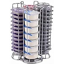 Exzact Coffee Capsule Holder, Max Capacity 52 pods - Rotating Coffee Pod Stand