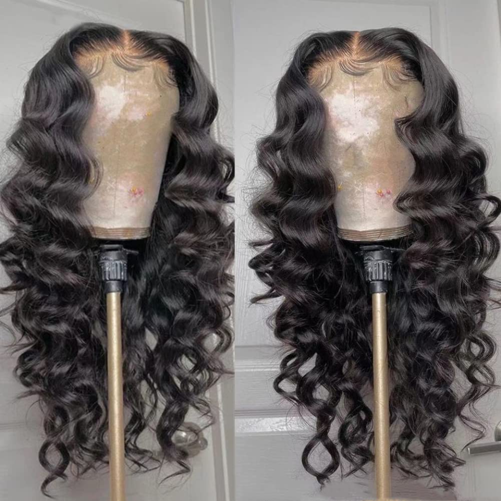 Amazon.com : Anlimer 24 Inch Body Wave Lace Front Wig 13x6 