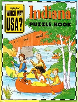 Paperback Indiana Puzzle Book (Highlights Which Way USA?, Indiana) Book