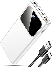 2026 Power Bank Fast Charging, External Battery Fast Charging 10000mAh 22.5W Portable Charger with USB C Input and Output, for iPhone 17/16/15/14 Air Pro MAX Plus Mini, for Samsung Android, Mtta White